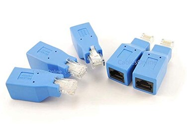 CABLESONLINE ATLANTIC CablesOnline 5Pack Console Rollover Adapter for RJ45 Ethernet Network Cables UXRO11C5