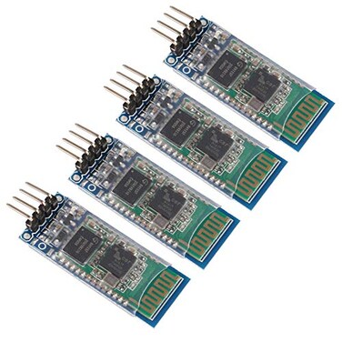 ACEIRMC 4pcs HC06 RS232 4 Pin Wireless Bluetooth Serial RF Transceiver Module BiDirectional Serial Channel Slave Mode for Arduino