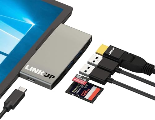 LINKUP LINKUP Surface Pro 7 Sd Card Micro Memory Reader Adapter Hub 6in1 Docking Statio