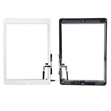 Mustpoint Touch Screen Digitizer Home Button Replacement for iPad Air 1 iPad 5 5th A1474 A1475 A1476 White
