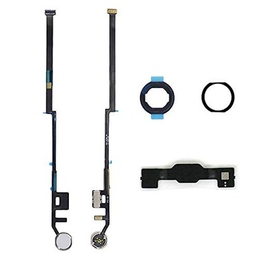 Dedyel Home Button Replacement for iPad 7th8th9th Generation 102 Inch 201920202021 A2197 A2270 A2602 Incl Flex Cable Connector White Silver Ring