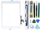 Dedyel Touch Screen Replacement for iPad 5 2017 97 inch A1822 A1823 A1474 A1475 Digitizer Glass Assembly Without Home Button not Include LCD PreInstalled Adhesive Tool KitsWhite