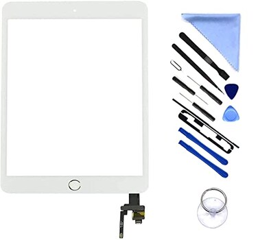 First Choose Digitizer Screen Replacement for IPAD 79 Mini 3 3rd Genreation A1599 A1600 IC Connector with Home ButtonNot Include LCD PreInstalled Adhesive Tools White