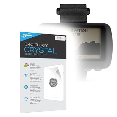 BoxWave Screen Protector Compatible with Garmin Foretrex 601 ClearTouch Crystal 2Pack HD Film Skin Shields from Scratches