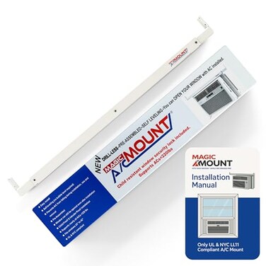 MAGIC A/C MAGIC AC MOUNT Window AC Bracket No Tools or Drilling Required Adjustable Fit 2542 AC Brackets for Windows Holds up to 220lbs RustResistant Steel Window Air Conditioner Support Bracket