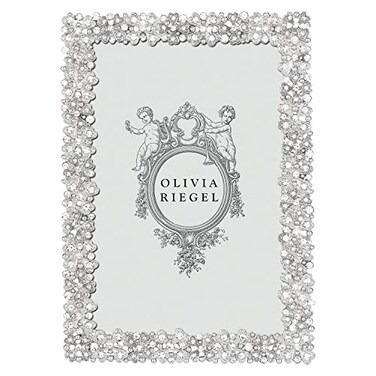 Olivia Riegel Evie Silver Austrian Crystal 4x6 Frame by 4x6