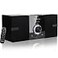 LONPOO Compact Stereo System Speakers with CD Player Bluetooth FM Radio Auxin USBin Earphone Jack DSPTech Remote 30W CrispSound Shelf Stereo System for Home LP886
