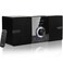 LONPOO Compact Stereo System Speakers with CD Player Bluetooth FM Radio Auxin USBin Earphone Jack DSPTech Remote 30W CrispSound Shelf Stereo System for Home LP886