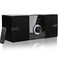 LONPOO Compact Stereo System Speakers with CD Player Bluetooth FM Radio Auxin USBin Earphone Jack DSPTech Remote 30W CrispSound Shelf Stereo System for Home LP886