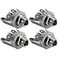 GLS Audio 14 Jacks Female TRS Stereo Panel Mount Jack 4 Pack