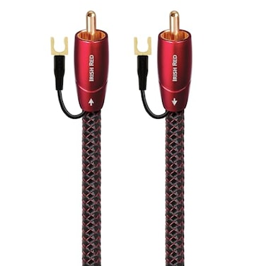AudioQuest 5m Irish Red RCA LowFrequency Subwoofer Audio Interconnect Nylon Braid