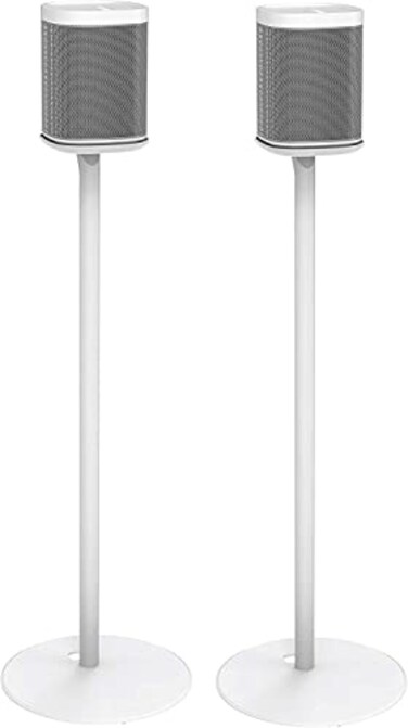 ynVISION.DESIGN ynVISIONDESIGN Fixed Height Floor Stands Compatible with Sonos One SL and Play1 Speaker 2 Pack YNONE Pair White