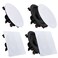 Pyle 8 4 Bluetooth Flush Mount Inwall Inceiling 2Way Speaker System Quick Connections Changeable RoundSquare Grill Polypropylene Cone Tweeter Stereo Sound 4 Ch Amplifier 250 Watt PDICBT286