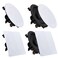 Pyle 8 4 Bluetooth Flush Mount Inwall Inceiling 2Way Speaker System Quick Connections Changeable RoundSquare Grill Polypropylene Cone Tweeter Stereo Sound 4 Ch Amplifier 250 Watt PDICBT286