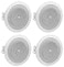 JBL 8124 FullRange InCeiling Loudspeaker with 70 Volt100 Volt Taps 4 Pack