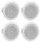 JBL 8124 FullRange InCeiling Loudspeaker with 70 Volt100 Volt Taps 4 Pack