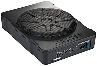KICKER 46HS10 Compact Powered 10inch Subwoofer Renewed