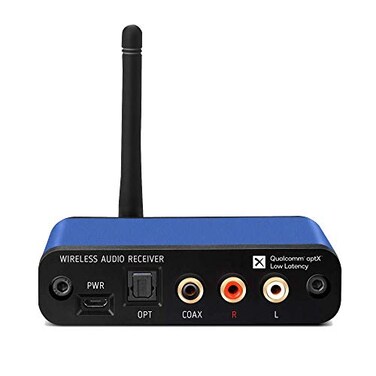 BluDento BLT2 HiFi Bluetooth 51 Audio Receiver aptX HDAAC Audiophile TI DAC LongRange RCAOptical Coaxial Digital Outputs for Home Stereo