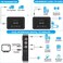 JoohcUngir Bluetooth 50 Transmitter Receiver Adapter Audio 3 in 1 Bluetooth Audio Adapter 35mm AUX RCA Optical USB HiFi Stereo Music FCC Pass 2A4ROM6