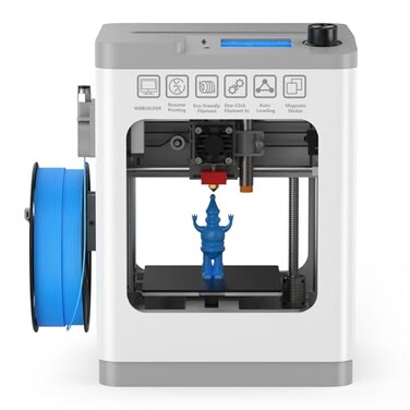 HEPHI3D TINA2 Mini 3D Printer FDM 3D Printers for Beginners Fully Assembled Auto Leveling 3D Printer for Kids Resume Printing Function Fully Open Source Removable Flexible Magnetic Build Plate