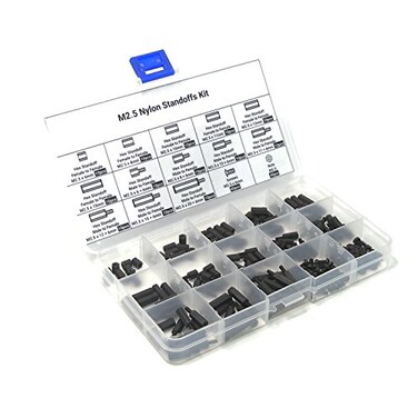 MakerSpot Raspberry Pi Nylon Standoff Kit M25 Screws Nuts Spacers Standoffs 210pcs for DIY Building of Raspberry Pi 4 Pi 3 Pi Zero FPV RC Quadcopter Drone PC Mods