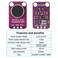 Weewooday 6 Pieces Electret Microphone Amplifier Module MAX4466 Adjustable Gain Blue Breakout Board