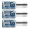 D-FLIFE DFLIFE 3pcs ADS1115 16 Bit 16 Byte 4 Channel I2C IIC AnalogtoDigital ADC PGA Converter with Programmable Gain Amplifier High Precision ADC Converter Development Board for Arduino Raspberry Pi