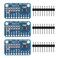 D-FLIFE DFLIFE 3pcs ADS1115 16 Bit 16 Byte 4 Channel I2C IIC AnalogtoDigital ADC PGA Converter with Programmable Gain Amplifier High Precision ADC Converter Development Board for Arduino Raspberry Pi