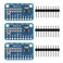 D-FLIFE DFLIFE 3pcs ADS1115 16 Bit 16 Byte 4 Channel I2C IIC AnalogtoDigital ADC PGA Converter with Programmable Gain Amplifier High Precision ADC Converter Development Board for Arduino Raspberry Pi