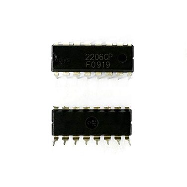 Todiys 5Pcs 2206CP XR2206CP DIP16 Monolithic Function Generator IC Chip XR2206CP