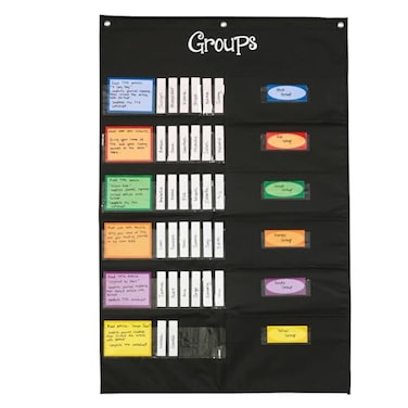 Really Good Stuff Small Group Management Pocket Chart with Folder Pockets 2675 x 4075 1 Set