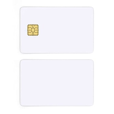XCRFID SLE4428 ISO7816 Contact with 1024 Byte EEPROM White Smart Chip Card 10PCS by