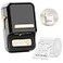 NIIMBOT B21 Label Maker Thermal Label Printer Portable Inkless Label Makers for HomeOfficeBusiness with 1 Pack 50x30mm White Label Compatible with iOS Android Black