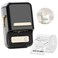 NIIMBOT B21 Label Maker Thermal Label Printer Portable Inkless Label Makers for HomeOfficeBusiness with 1 Pack 50x30mm White Label Compatible with iOS Android Black