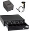 EOM-POS POS Hardware Bundle for Square Cash Drawer Thermal Receipt Printer Barcode Scanner Compatible with Square Stand and Square Register