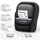 CLABEL Label Maker Machine with Tape 221B Thermal Bluetooth Label Printer 2 Inch Portable Barcode Inkless Sticker for Small Business Retail OfficeOffice Home Came with 3 Roll Label Black