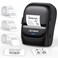 CLABEL Label Maker Machine with Tape 221B Thermal Bluetooth Label Printer 2 Inch Portable Barcode Inkless Sticker for Small Business Retail OfficeOffice Home Came with 3 Roll Label Black