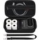 Canboc Carrying Case for Phomemo M110 A30 Label Maker Portable M110 Thermal Label Printer Bag with Removable Shoulder Strap Mesh Pocket fit Printer Labels USB Cable Black Case Only