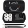 Canboc Carrying Case for Phomemo M110 A30 Label Maker Portable M110 Thermal Label Printer Bag with Removable Shoulder Strap Mesh Pocket fit Printer Labels USB Cable Black Case Only
