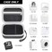 Grapsa Case Compatible with Phomemo M02 T02 M02S M02 pro Q30S M02X Inkless Sticker Photo Printer Mini Portable Printer Storage Carrying Holder for Label Maker Thermal Paper USB Cable Box OnlyBlack