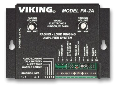 Viking PA2A Paging Loud Ringer Amplifier includes 25AE horn