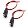 SDTC Tech 2 Pcs 18AWG SAE Extension Cable 2Pin SAE Quick Connector Disconnect Plug 10A Solar Battery Panel SAE Plug Wire 1ft 30 cm