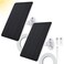 TEKCAM 2 Pack Solar Panel Compatible with WYZE Battery Cam Pro EufyCam 2C2C Pro 4W 5V Solar Panel with 10ft Micro USB Charging Cable for Outdoor Battery Camera Tpye C Adapter Adjustable Wall Mount