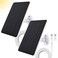 TEKCAM 2 Pack Solar Panel Compatible with WYZE Battery Cam Pro EufyCam 2C2C Pro 4W 5V Solar Panel with 10ft Micro USB Charging Cable for Outdoor Battery Camera Tpye C Adapter Adjustable Wall Mount