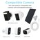 TEKCAM Solar Panel Compatible with WYZE Battery Cam Pro EufyCam 2C2C Pro 4W 5V Solar Charger with 10ft Micro USB Charging Cable for Outdoor Battery Security Camera USB C Adapter Adjustable Wall Mount