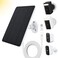 TEKCAM Solar Panel Compatible with WYZE Battery Cam Pro EufyCam 2C2C Pro 4W 5V Solar Charger with 10ft Micro USB Charging Cable for Outdoor Battery Security Camera USB C Adapter Adjustable Wall Mount