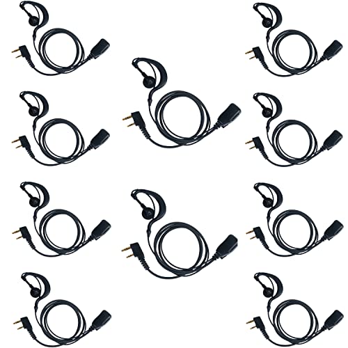 بي في ماج Bvmag Walkie Talkie Earpiece With Mic G Shape Headset For Baofeng UV5r BF888s BFF8hp B