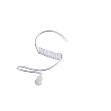 KEYBLU 2Pcs Clear Acoustic Tube Replacement for Two Way Radio Earpiece Headset with Connector 2 Pack
