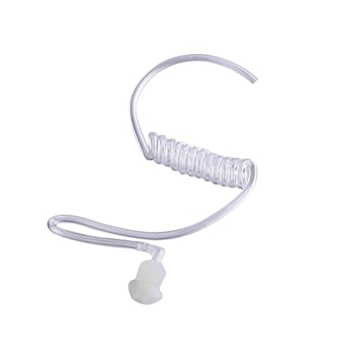 keyblu Keyblu Clear Acoustic Tube For Two Way Radio Earpiece Headset Without Connector 2 Pack