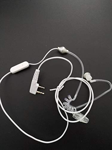 بي إف تك Bftech 2 Pin Air Acoustic Tube Radio Headset Earpiece For Kenwood Puxing Baofeng
